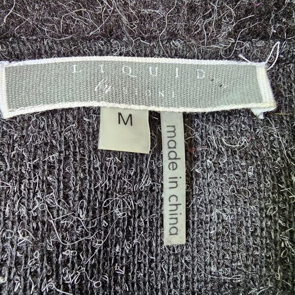 Liquid by Sioni Womens Cardigan Sweater Art To Wear Boho Wool Mohair Size Medium - Picture 4 of 10